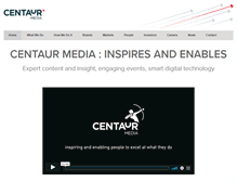 Tablet Screenshot of centaurmedia.com